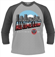 Buy All Time Low Baltimore 3/4 Sleeve Baseball Unisex Size Large Tshirt