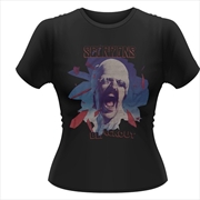 Buy Scorpions Black Out Girlie Womens Size 8 Tshirt