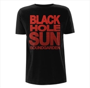 Soundgarden Black Hole Sun Unisex Size Medium Tshirt | Apparel