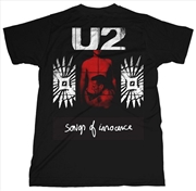 Buy U2 Songs Of Innocence Red Shade Unisex Size X-Large Tshirt