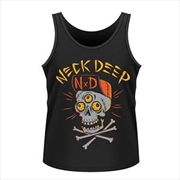 Buy Neck Deep Skulls Tank Vest, Mens Unisex Size X-Large Shirt