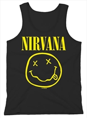 Buy Nirvana Smiley Vest Tank Vest, Mens Unisex Size Large Shirt