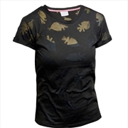 Buy Trolls Charcoal Burnout Rolled Sleeve Girls Womens Size 10 Shirt