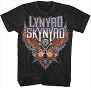 Buy Lynyrd Skynyrd Crossed Guitars Unisex Size Large Tshirt