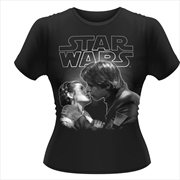 Star Wars The Kiss Girlie Womens Size 12 Tshirt | Apparel
