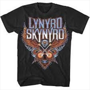 Buy Lynyrd Skynyrd Crossed Guitars Unisex Size Medium Tshirt