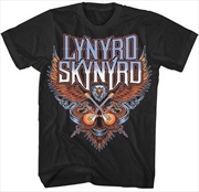 Buy Lynyrd Skynyrd Crossed Guitars Unisex Size X-Large Tshirt