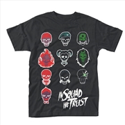 Buy Suicide Squad In Squad Faces Unisex Size X-Large Tshirt