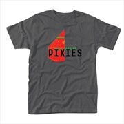 Buy Pixies Head Carrier Grey Unisex Size X-Large Tshirt