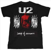 Buy U2 Songs Of Innocence Red Shade Unisex Size Xx-Large Tshirt