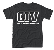 Buy Civ Set Your Goals Unisex Size X-Large Tshirt
