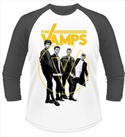 Buy The Vamps Grouped 3/4 Sleeve Baseball Tee Unisex Size Small Tshirt