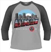 Buy All Time Low Baltimore 3/4 Sleeve Baseball Unisex Size Medium Tshirt