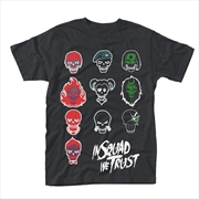 Buy Suicide Squad In Squad Faces Unisex Size Large Tshirt