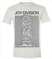 Buy Joy Division Unknown Pleasures White Unisex Size Medium Tshirt