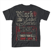 Buy Black Label Society Destroy & Conquer Front & Back Print Unisex Size Medium Tshirt