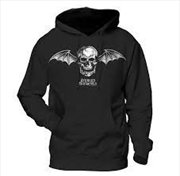 Buy Avenged Sevenfold Death Bat Logo Hooded Swea Unisex Size Xx-Large Hoodie