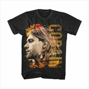 Buy Kurt Cobain Coloured Side View Size Medium Tshirt