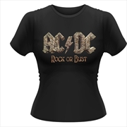 Buy Ac/Dc Rock Or Bust Size 10 Tshirt