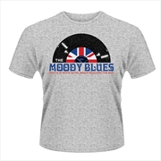 Buy Moody Blues White Satin Record Size Small Tshirt
