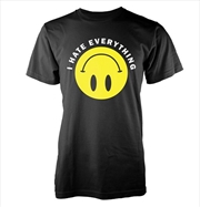 Buy I Hate Everything (T-Shirt, Front & Back Print Unisex: Medium)