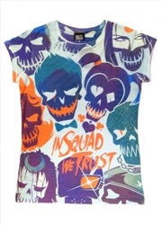 Buy Suicide Squad All Over Trust Dye Sub Size XL Tshirt