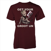 Buy Guardians Of The Galaxy V2 Get Your Groot On Size XL Tshirt