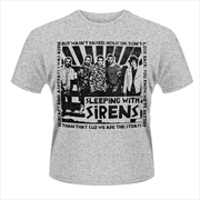 Buy Sleeping With Sirens Clipping Size Large Tshirt