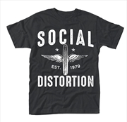 Buy Social Distortion Winged Wheel Size Large Tshirt