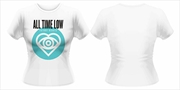 Buy All Time Low Future Hearts Womens Size 8 Tshirt