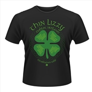 Buy Thin Lizzy Four Leaf Clover Size Small Tshirt