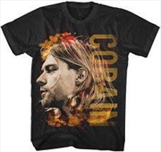 Buy Kurt Cobain Coloured Side View Size XL Tshirt