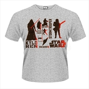 Star Wars The Force Awakens Red Villains Character Size Medium Tshirt | Apparel