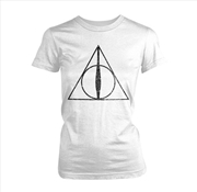 Buy Harry Potter Deathly Hallows Symbol Size Womens 8 Tshirt