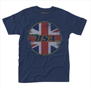 Buy Bsa Union Jack Logo Size S Tshirt
