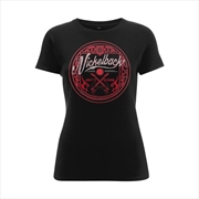 Buy Nickelback Pink Logo Circle Size Womens 14 Tshirt