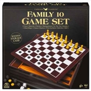 Buy 10 Game Set In Cabinet Board Game