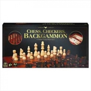 Buy Backgammon Chess Checkers Deluxe