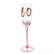 Buy 60th Birthday Blush Campagne Flute