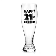 Buy 21st Birthday Pilsner Glass