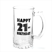 Buy Happy 21st Birthday Beer Stein