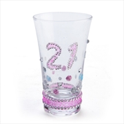 Buy 21st Birthday Sparkle Shot Glass