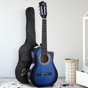 Alpha 34-inch Childrens Acoustic Guitar - Blue | Guitars