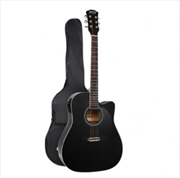 Buy Alpha 41In Electric Acoustic Guitar - Black