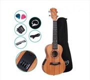 Buy Alpha 26-inch Electric Tenor Ukulele with Tuner - Natural