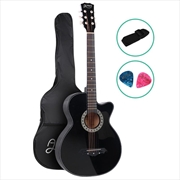 Buy Alpha 38-inch Acoustic Guitar Steel-Stringed - Black