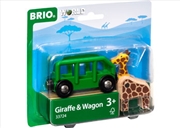 Buy BRIO Vehicle - Giraffe and Wagon, 2 pieces