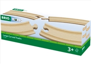 Buy BRIO Tracks - Large Curved Tracks, 4 pieces