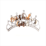 Birthday Girl Rose Gold and Silver Tiara | Miscellaneous