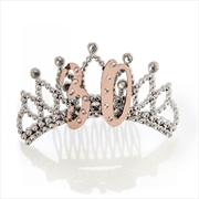 Buy 30th Rose Gold and Silver Tiara
